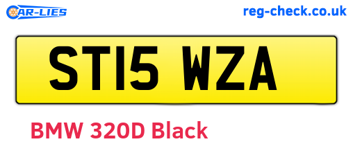 ST15WZA are the vehicle registration plates.