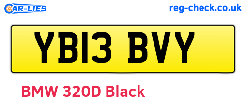 YB13BVY are the vehicle registration plates.