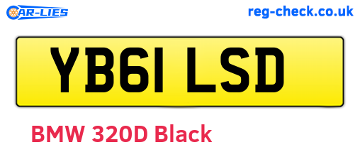 YB61LSD are the vehicle registration plates.