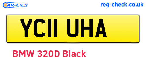 YC11UHA are the vehicle registration plates.