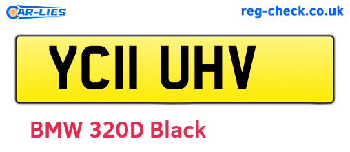 YC11UHV are the vehicle registration plates.