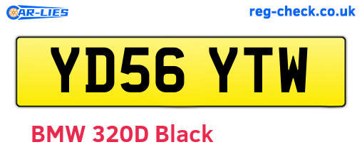 YD56YTW are the vehicle registration plates.