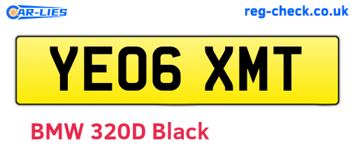 YE06XMT are the vehicle registration plates.