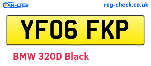 YF06FKP are the vehicle registration plates.