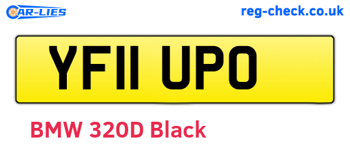 YF11UPO are the vehicle registration plates.