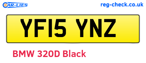 YF15YNZ are the vehicle registration plates.