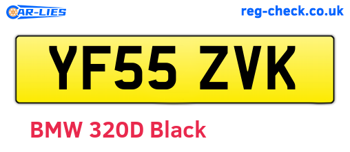 YF55ZVK are the vehicle registration plates.