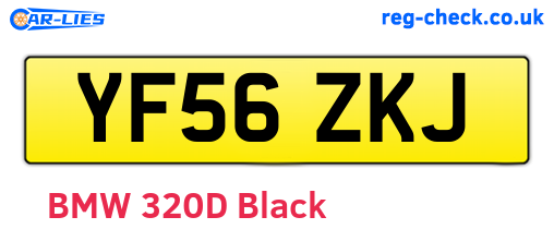 YF56ZKJ are the vehicle registration plates.