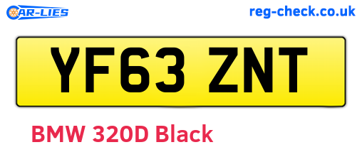 YF63ZNT are the vehicle registration plates.
