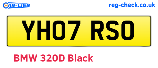 YH07RSO are the vehicle registration plates.