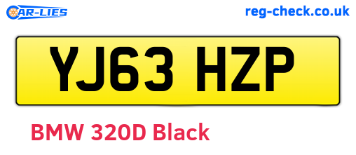 YJ63HZP are the vehicle registration plates.