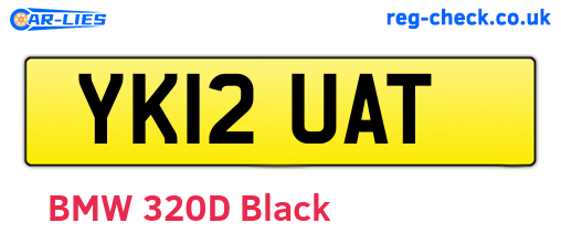 YK12UAT are the vehicle registration plates.