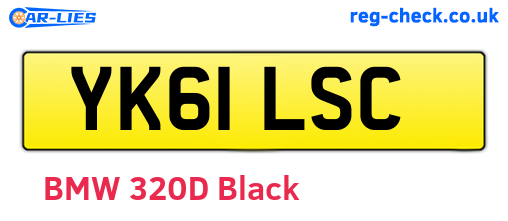 YK61LSC are the vehicle registration plates.