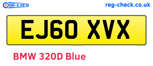 EJ60XVX are the vehicle registration plates.