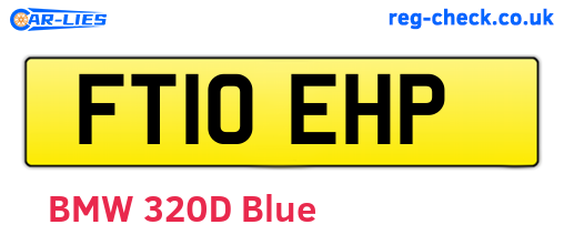 FT10EHP are the vehicle registration plates.