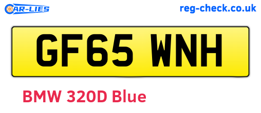 GF65WNH are the vehicle registration plates.