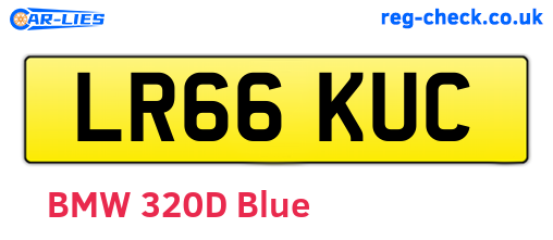 LR66KUC are the vehicle registration plates.