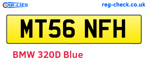 MT56NFH are the vehicle registration plates.
