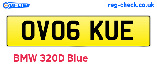 OV06KUE are the vehicle registration plates.