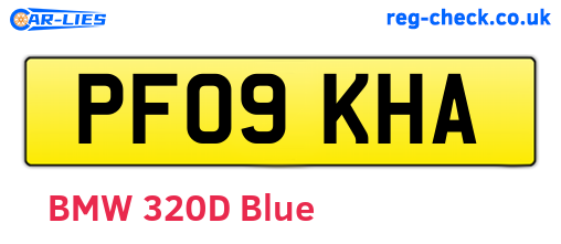 PF09KHA are the vehicle registration plates.