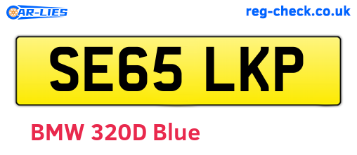SE65LKP are the vehicle registration plates.
