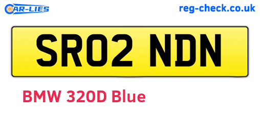 SR02NDN are the vehicle registration plates.