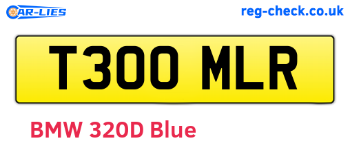 T300MLR are the vehicle registration plates.