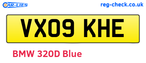 VX09KHE are the vehicle registration plates.