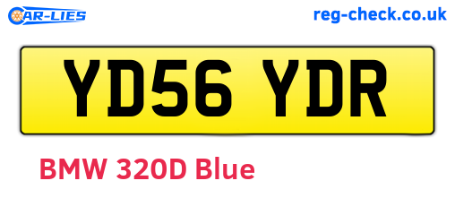 YD56YDR are the vehicle registration plates.