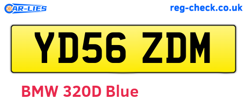 YD56ZDM are the vehicle registration plates.