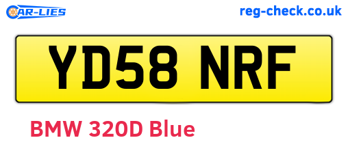 YD58NRF are the vehicle registration plates.