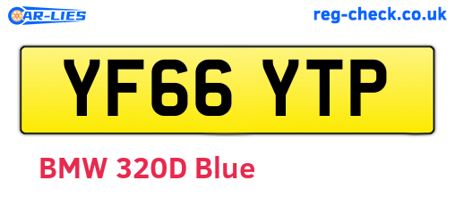 YF66YTP are the vehicle registration plates.