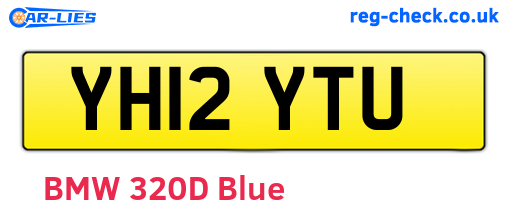 YH12YTU are the vehicle registration plates.