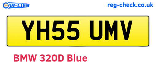 YH55UMV are the vehicle registration plates.