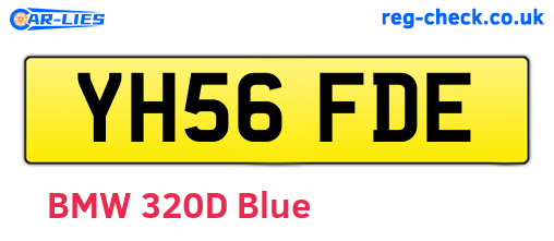 YH56FDE are the vehicle registration plates.