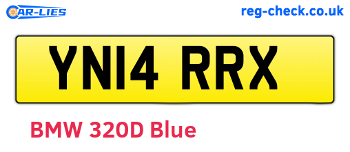 YN14RRX are the vehicle registration plates.