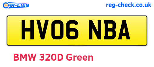 HV06NBA are the vehicle registration plates.
