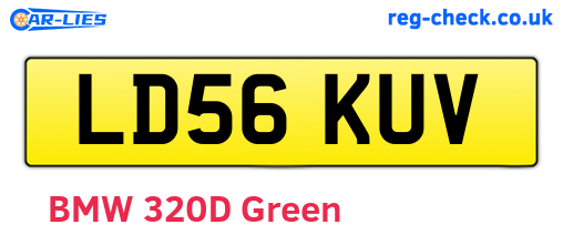 LD56KUV are the vehicle registration plates.