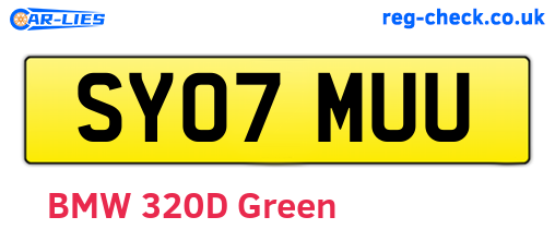 SY07MUU are the vehicle registration plates.