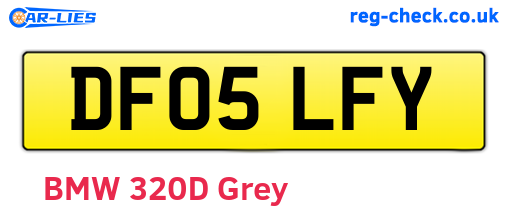 DF05LFY are the vehicle registration plates.
