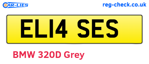 EL14SES are the vehicle registration plates.