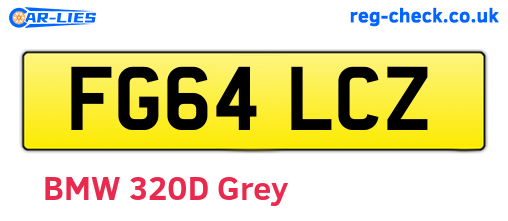 FG64LCZ are the vehicle registration plates.