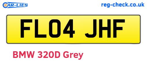 FL04JHF are the vehicle registration plates.