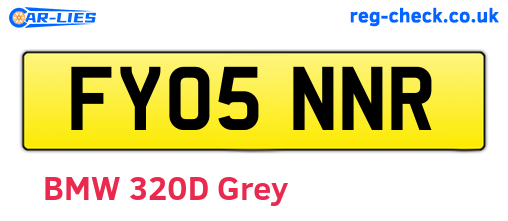 FY05NNR are the vehicle registration plates.