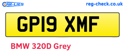GP19XMF are the vehicle registration plates.