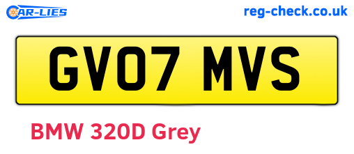 GV07MVS are the vehicle registration plates.