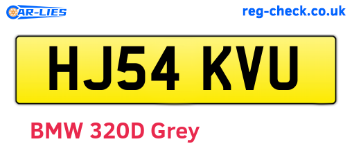 HJ54KVU are the vehicle registration plates.