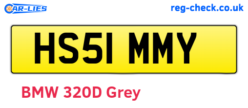 HS51MMY are the vehicle registration plates.