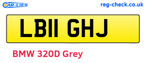 LB11GHJ are the vehicle registration plates.
