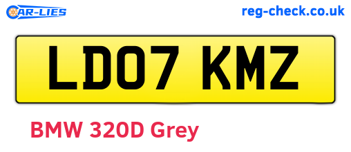 LD07KMZ are the vehicle registration plates.